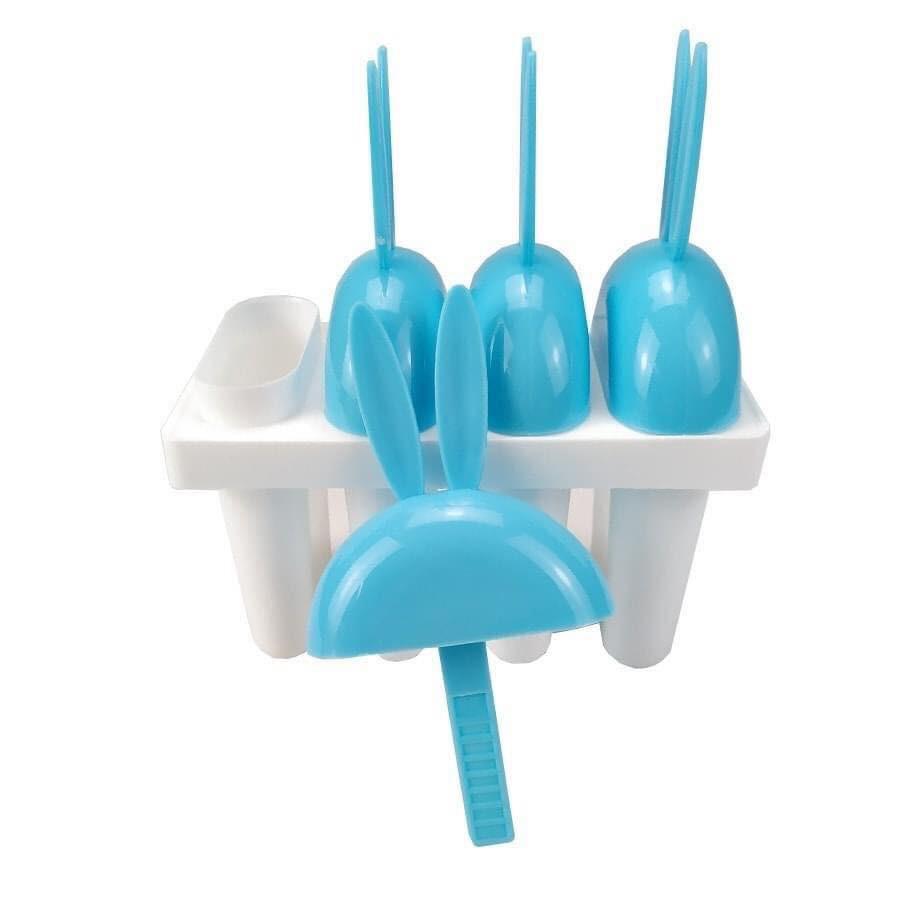 KHUÔN LÀM KEM KHUÔN LÀM KEM 6 NGĂN HÌNH THỎ MỚI - giao màu ngẫu nhiên