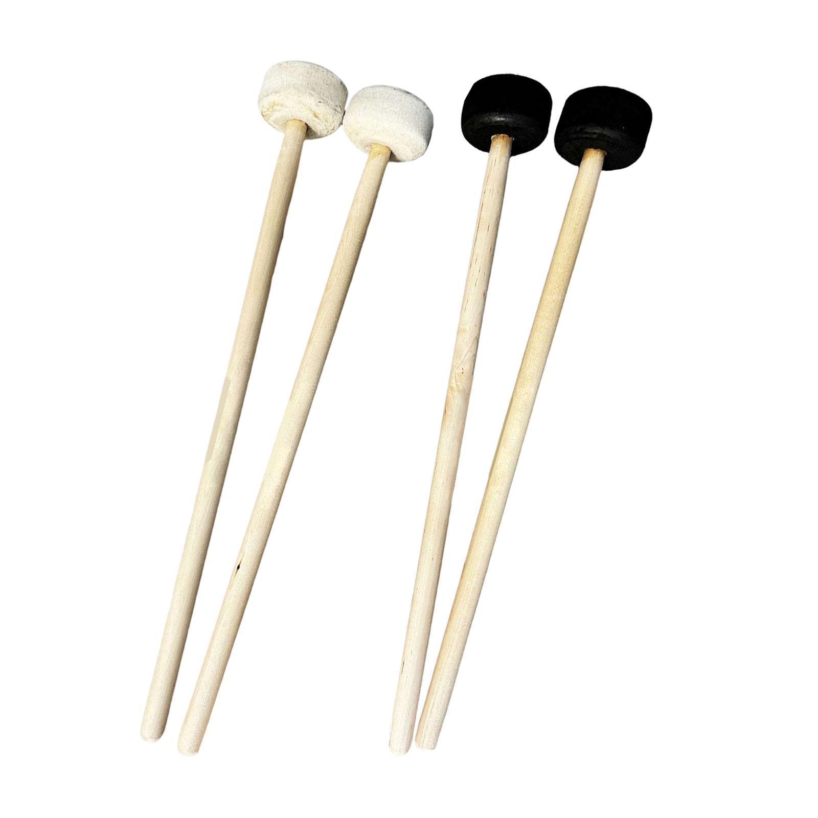 4Pcs Drumsticks Percussion Accs Multipurpose Wear Resistant for Hand Drum