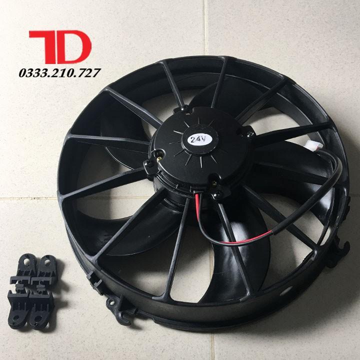 Quạt Dàn Nóng Xe Khách, quạt dàn nóng xe bus 13'' loại 24V - 120W cánh đẩy JKH261PH