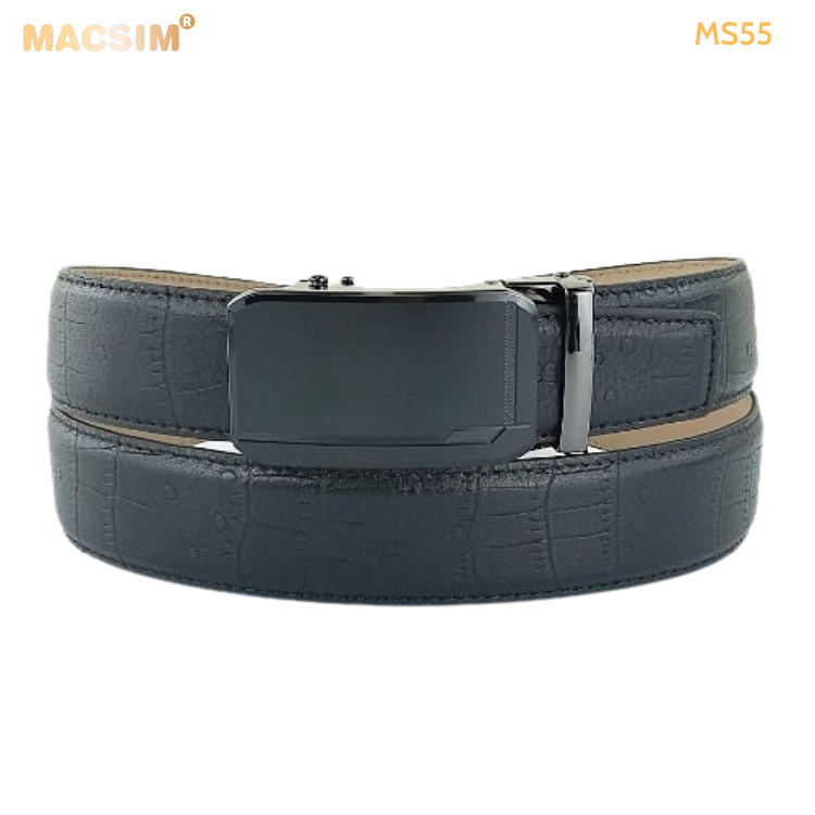 Thắt lưng nam da thật cao cấp nhãn hiệu Macsim MS55