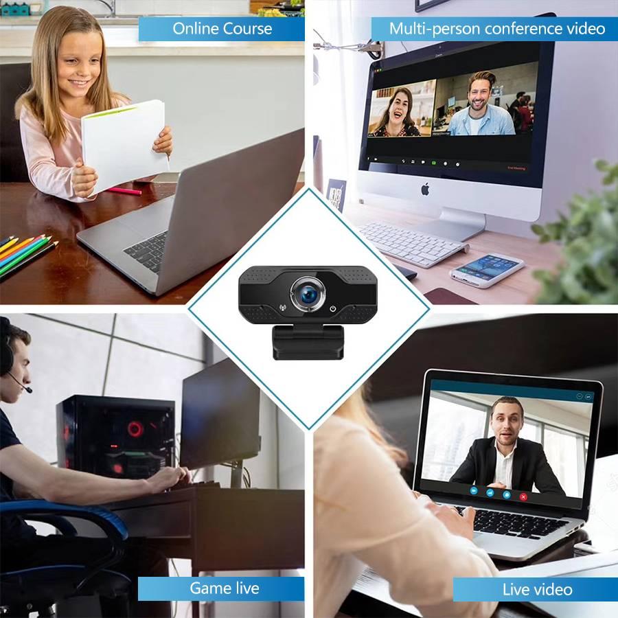 Webcam Hd 1080p Kèm Mic Cho Máy Tính Để Bàn