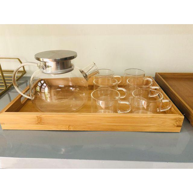 Cốc trà có quai 100ml - Cốc trà thủy tinh chịu nhiệt cao cấp Borosilicate, hàng xuất Âu