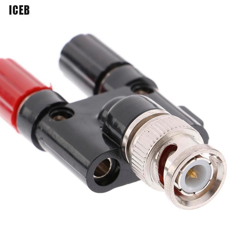 1 Đầu Nối Bnc Male / Female Sang Dual Banana Jack Bắp Chuối 4mm