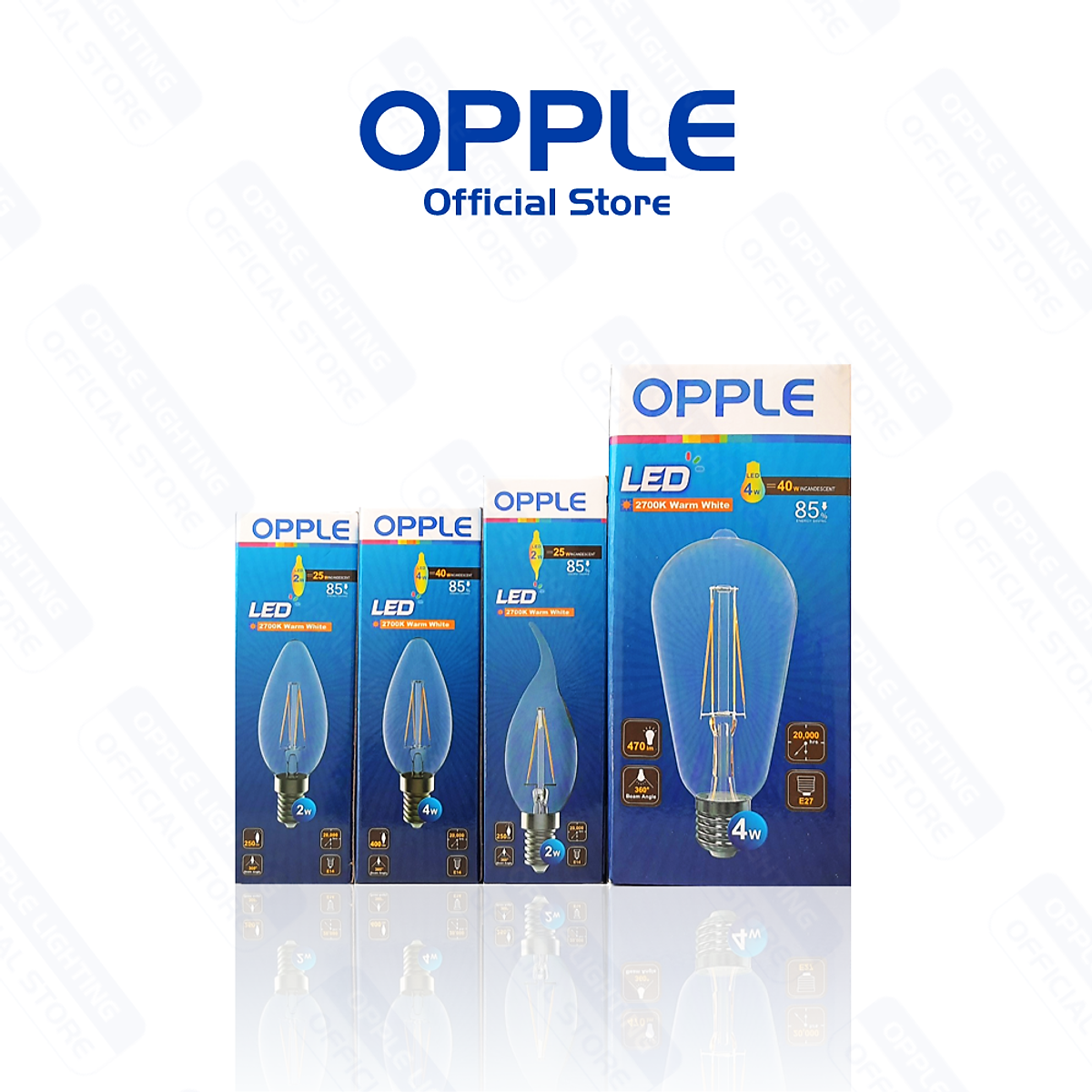 Bóng Đèn LED OPPLE EcoMax Filament ST64 4W - Hiệu Suất Cao - Tiết Kiệm Điện