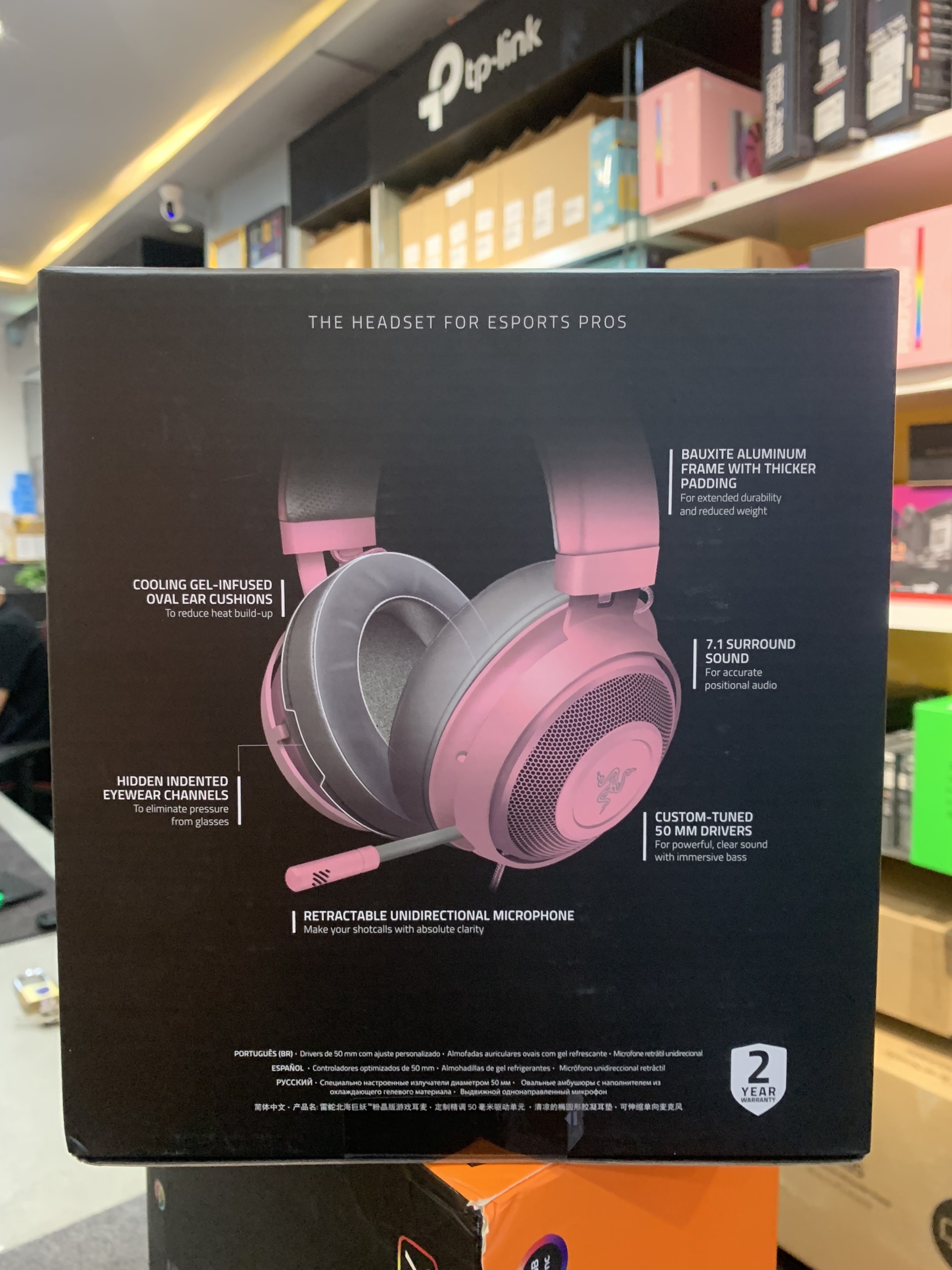 Tai nghe Razer Kraken Multi Platform - Quartz Hồng - Hàng Chính Hãng