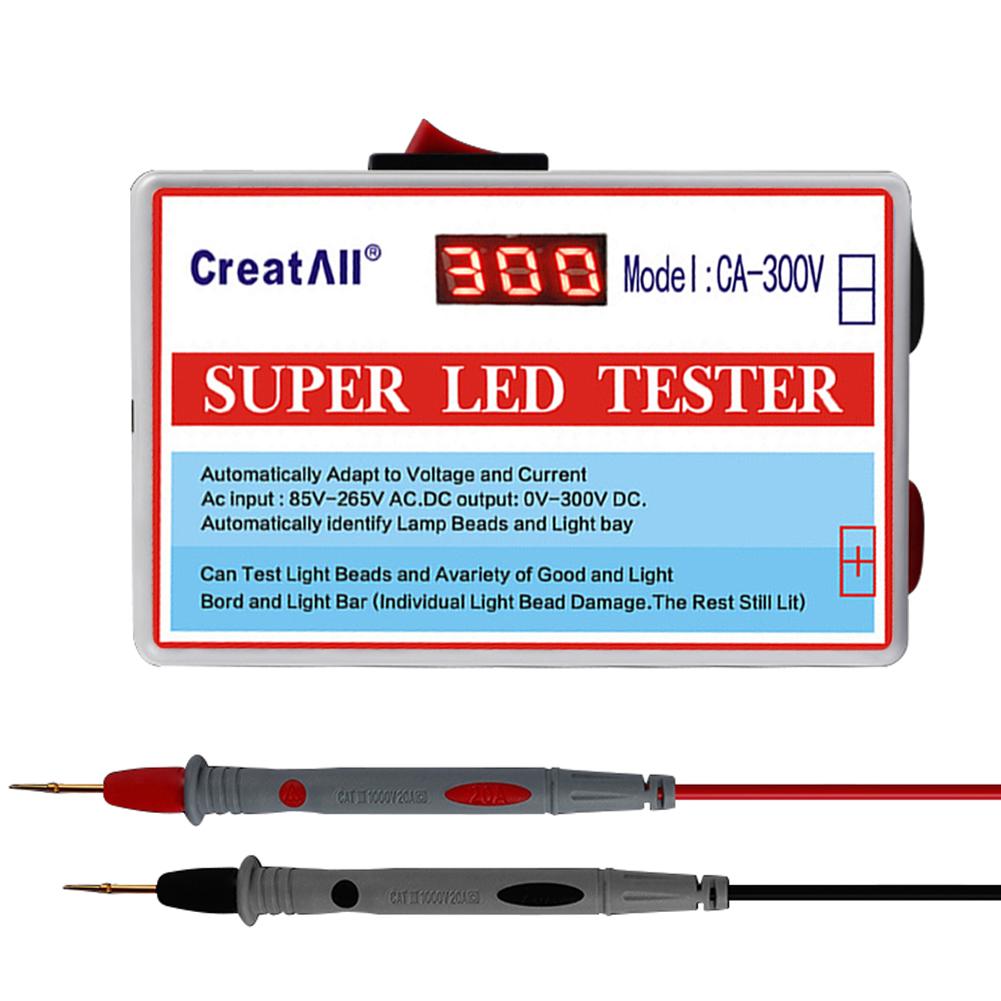 CA-300V Đèn LED di động Hạt đèn Thanh ánh sáng Máy kiểm tra đèn nền TV Dải đèn LED Bảng mạch đèn Công cụ kiểm tra điện dung Kiểm tra điện áp điốt có công tắc