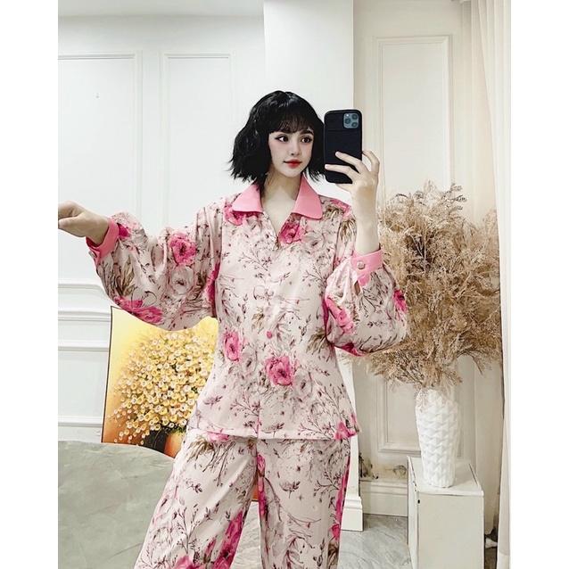 PYJAMA DÀI TAY BỒNG HOA CAO CẤP