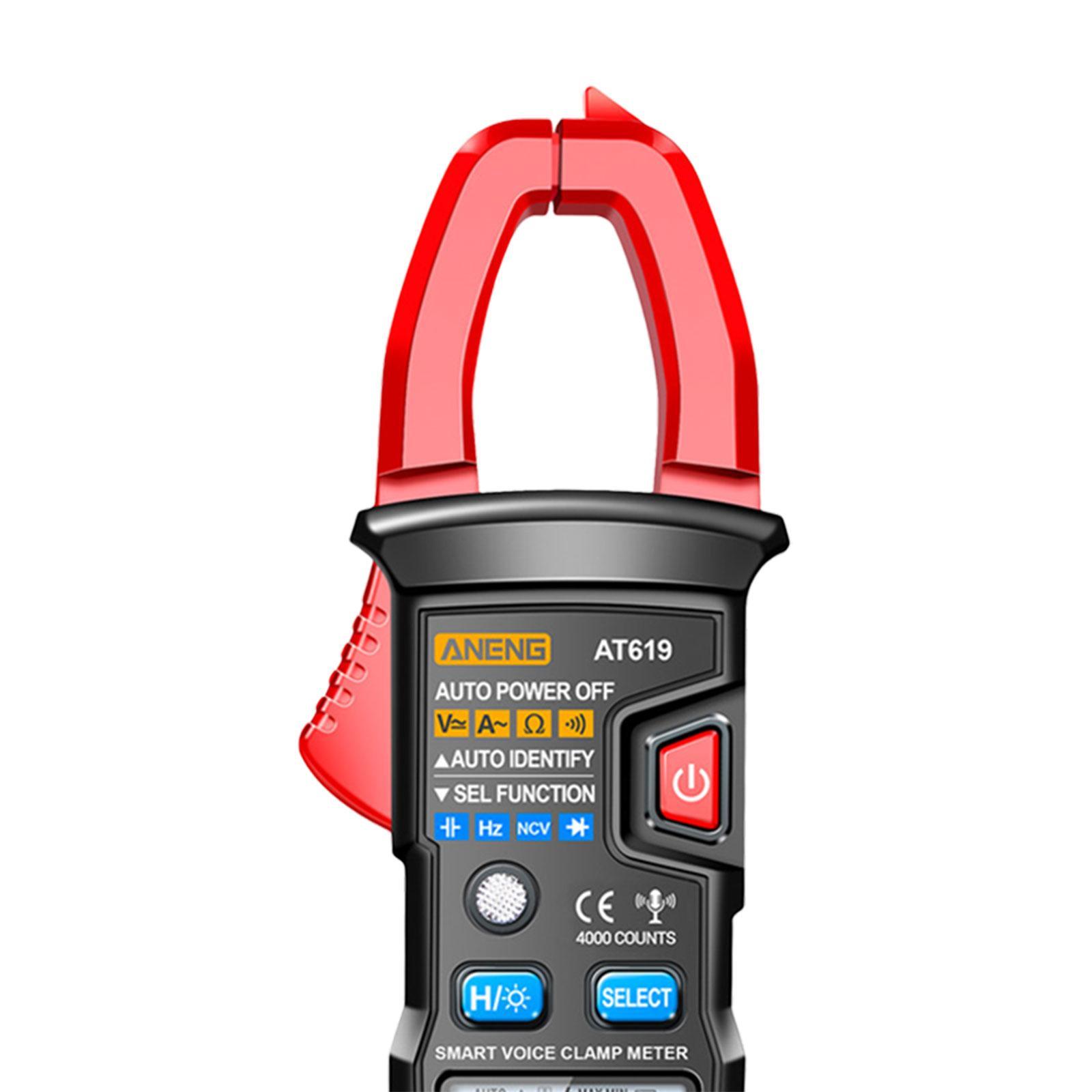 Digital Clamp Meter Voltage Tester Tester Digital Clamp Meter Multimeter 4000 Counts Multimeter for Automotive Electrician Factories