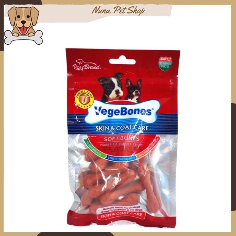 Xương gặm làm sạch răng, mượt lông, bổ sung canxi cho chó Vegebones (Gói 60g)