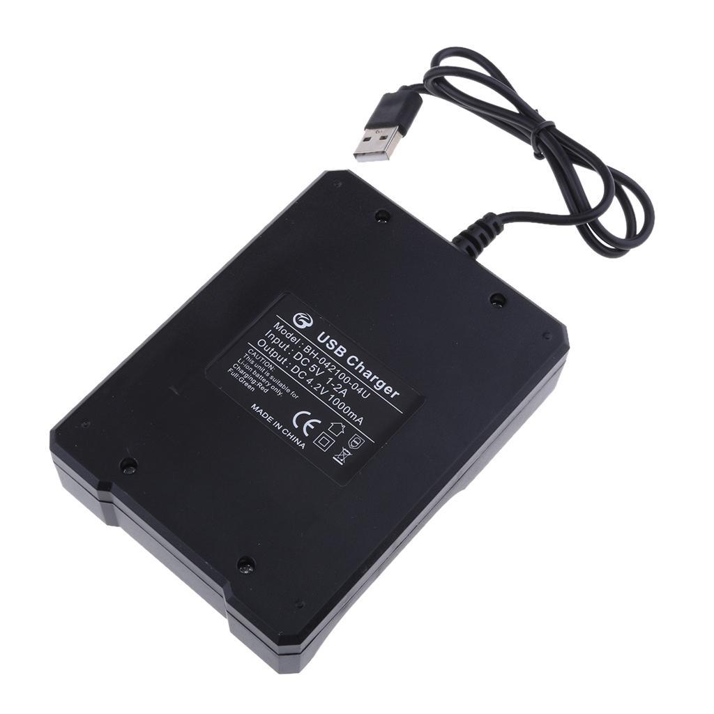 4-Slots Universal Battery Charger for 10440/14500/16340/17500/17650/18650