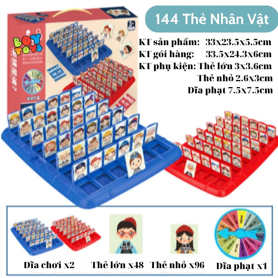 Đồ chơi Board Game Who is it đoán nhân vật giúp bé rèn luyện kĩ năng tư duy, suy luận phát triển trí não