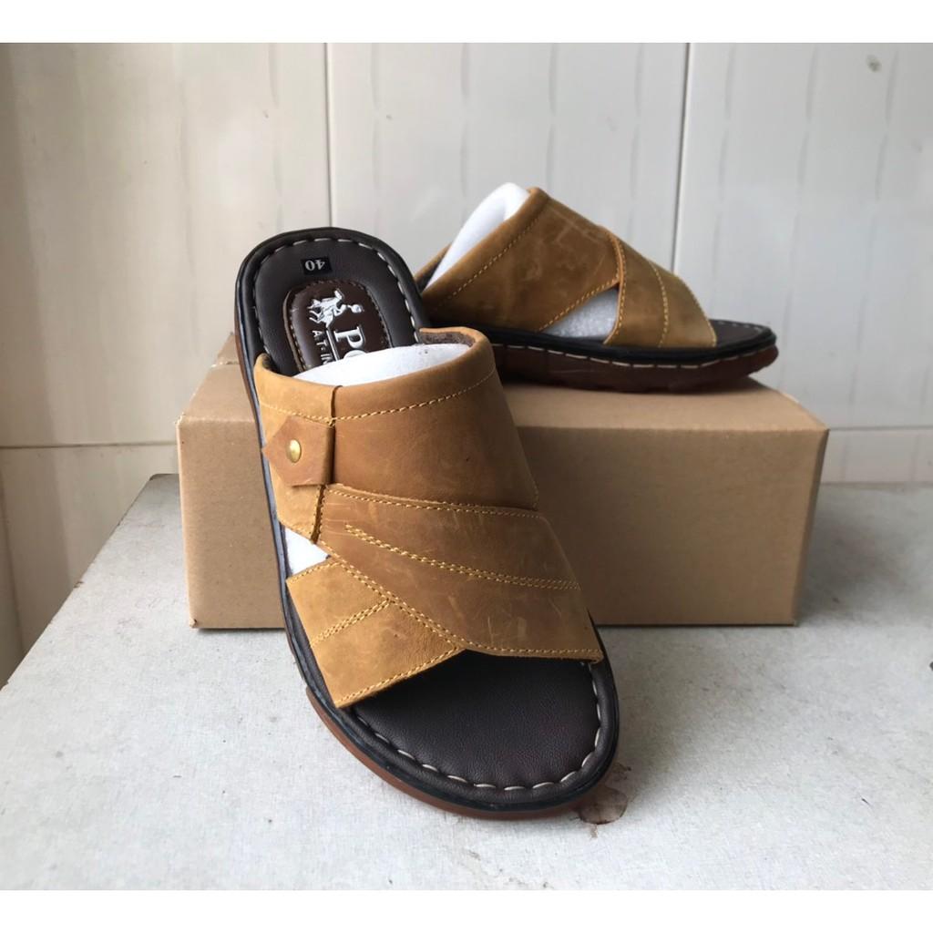 Dép da bò mẫu mới 2021 ms 034