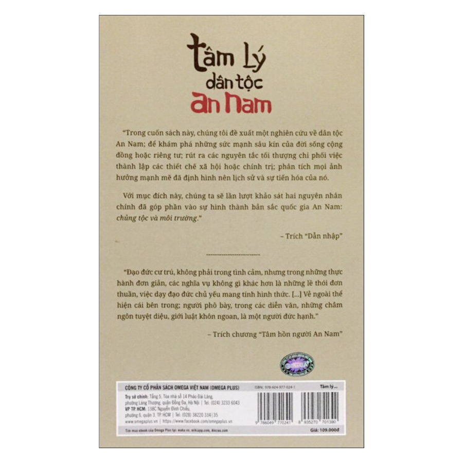 Tâm Lý Dân Tộc An Nam