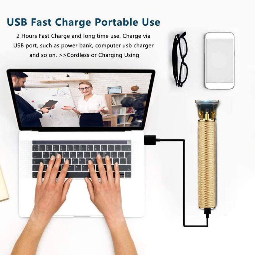 Kéo Cắt Tóc Bằng Điện Đầu Usb Tiện Dụng Cho Tiệm Cắt Tóc