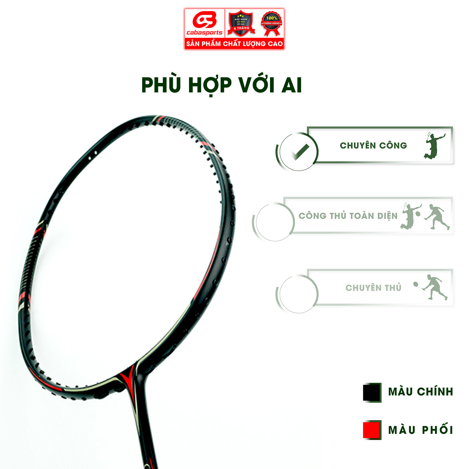 Vợt cầu lông đã đan lưới ProKennex CARBON PRO 787 DELUXE đơn chính hãng thể thao thiên công (1 cây) - Tặng kèm quấn cán và túi vải Cabasports