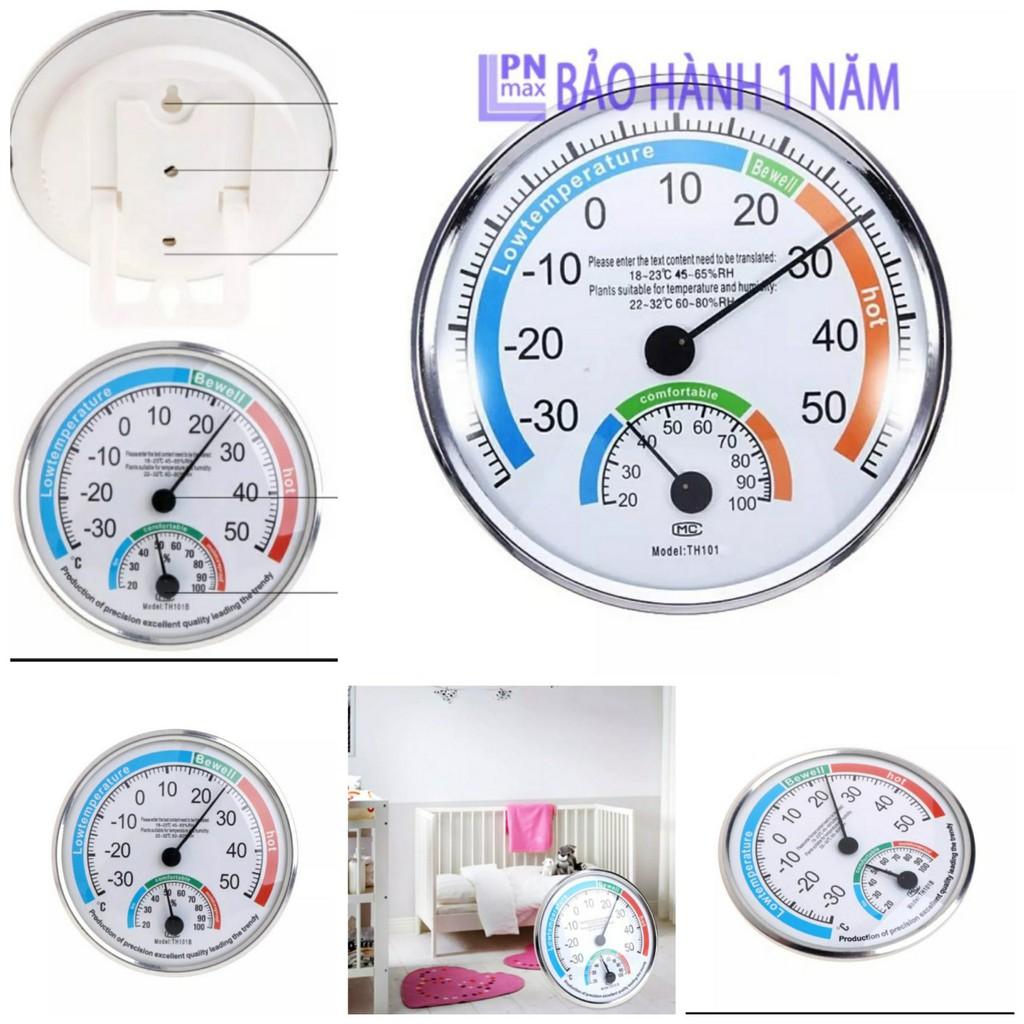 Đồng hồ đo Ẩm kế- Nhiệt kế đo nhiệt độ ẩm độ ngoài trời và trong nhà cho bé