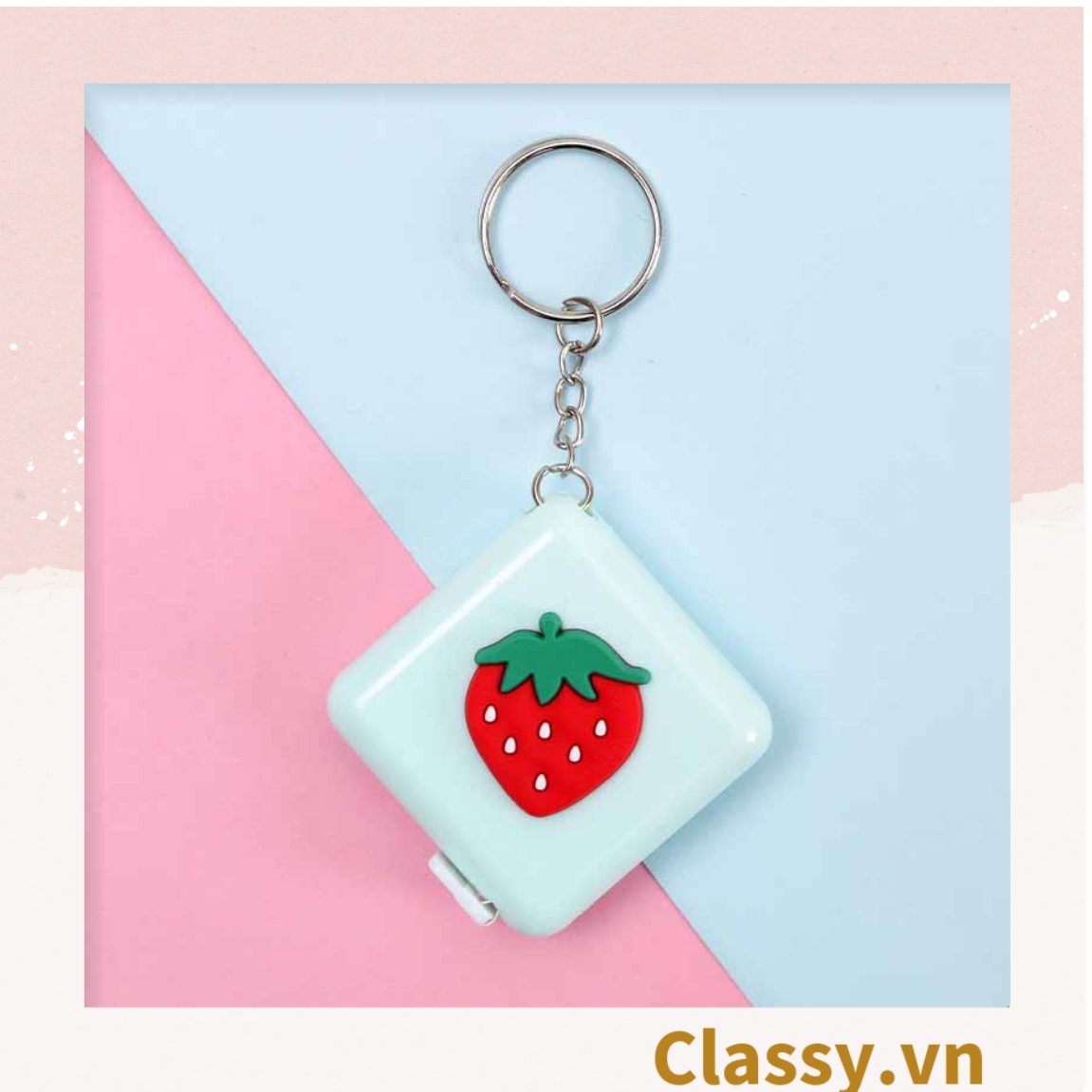 Classy Móc khóa, thước dây hộp nhựa siêu dễ thương PK1553