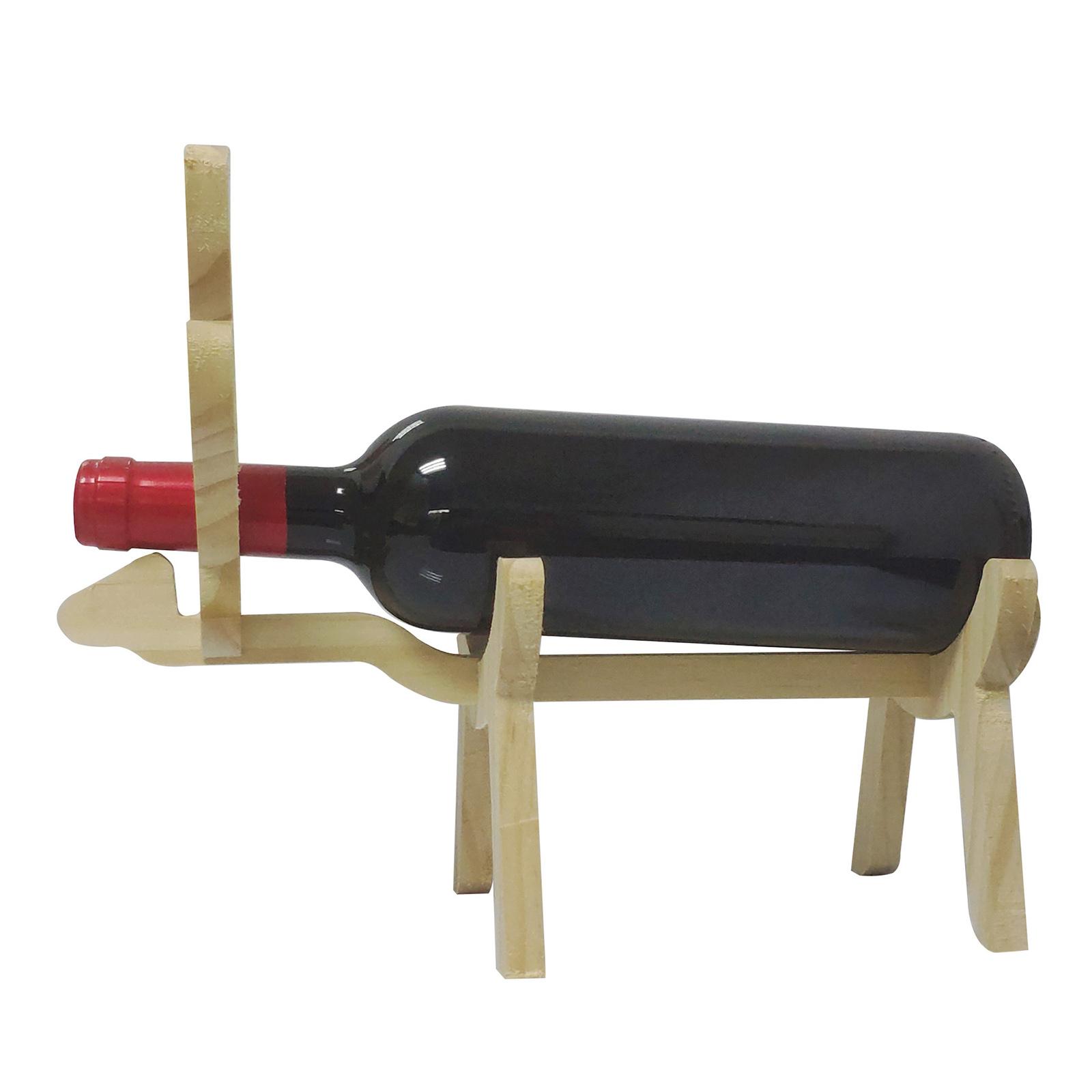 Wooden Wine Rack Holder Cabinet Natural Wood Wine Display Storage