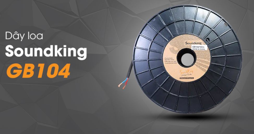 Dây Loa Soundking GB104 2x1.5mm² Lõi Đồng OFC Chống Nhiễu Cho Loa Karaoke Sân Khấu - Hàng chính hãng - 1m