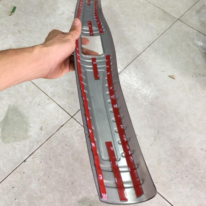 Chống trầy cốp trong, ngoài xe Kia Soluto 2018-2023 inox cao cấp sáng bóng