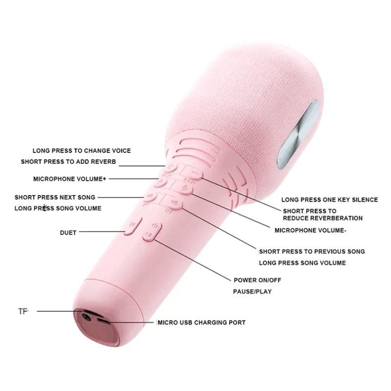 Micro bluetooth Không Dây Hát karaoke Cho Điện Thoại