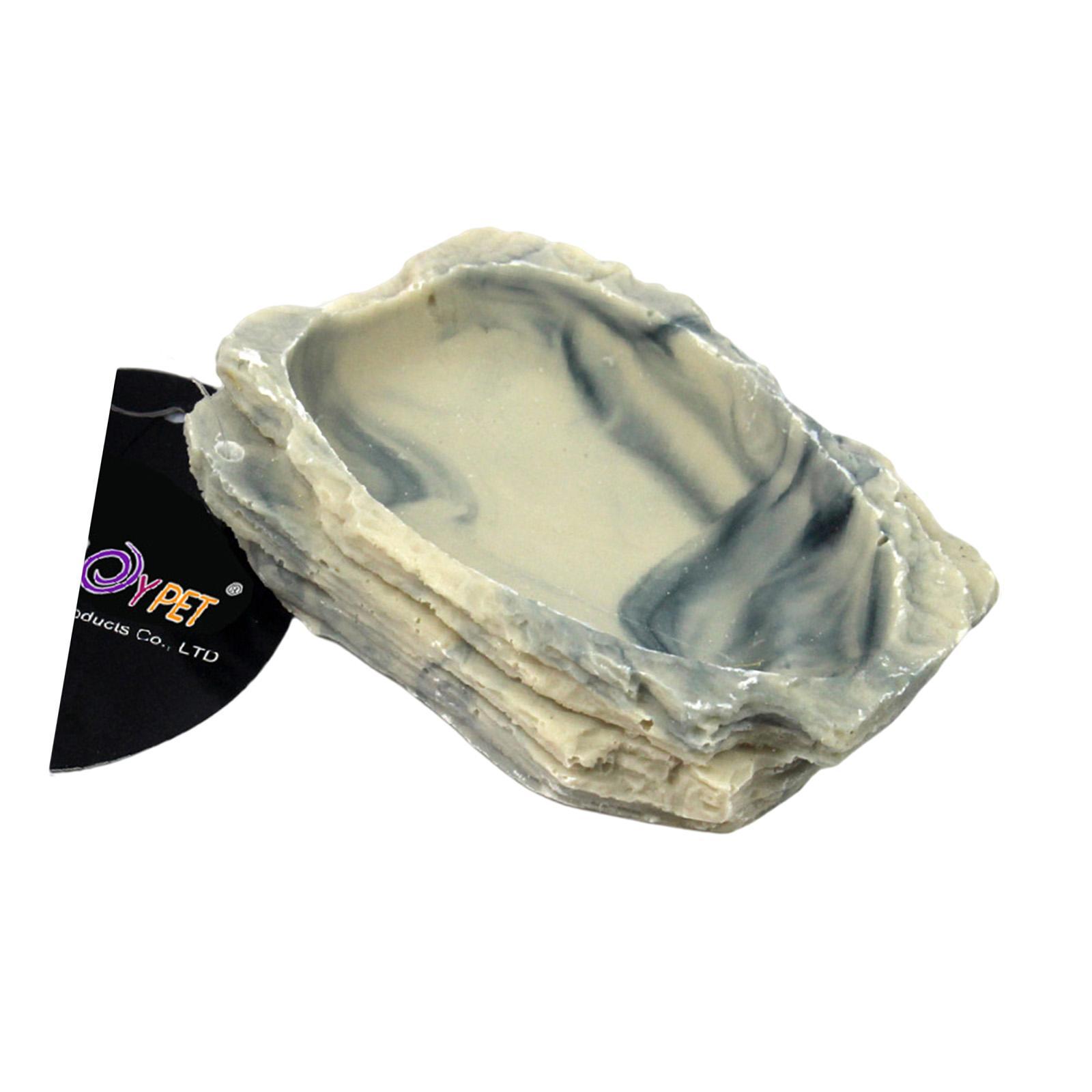 Reptile  Bowl Feeding Bowl Resin Food Feeder for Frog Dragon Gecko