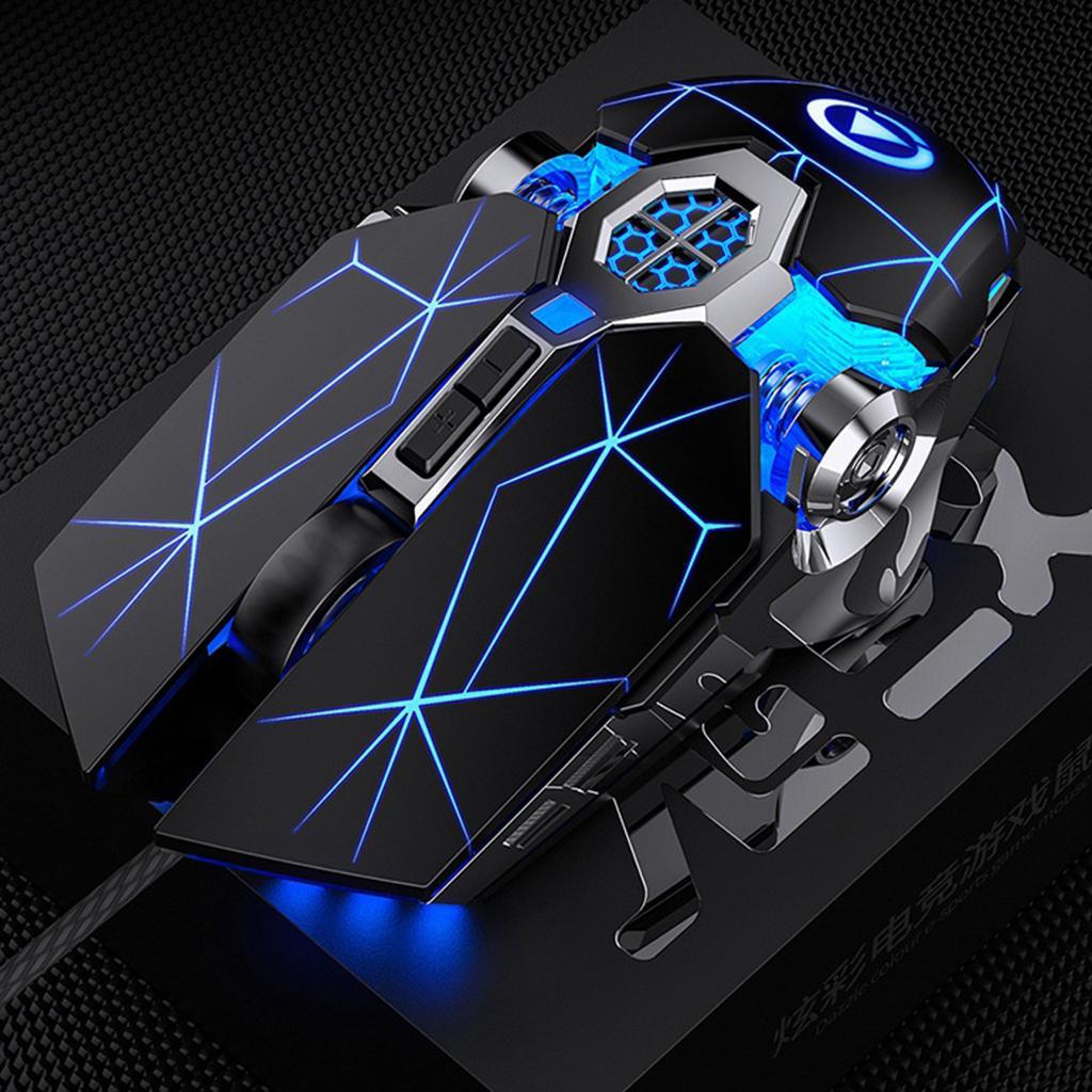 Wired Optical USB Gaming Mouse Game Mice For Computer Laptop Black Mute