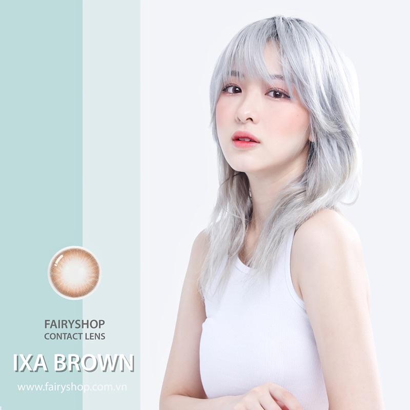 Áp tròng IXA BROWN 14.0mm - FAIRY SHOP CONTACT LENS độ 0 đến 6