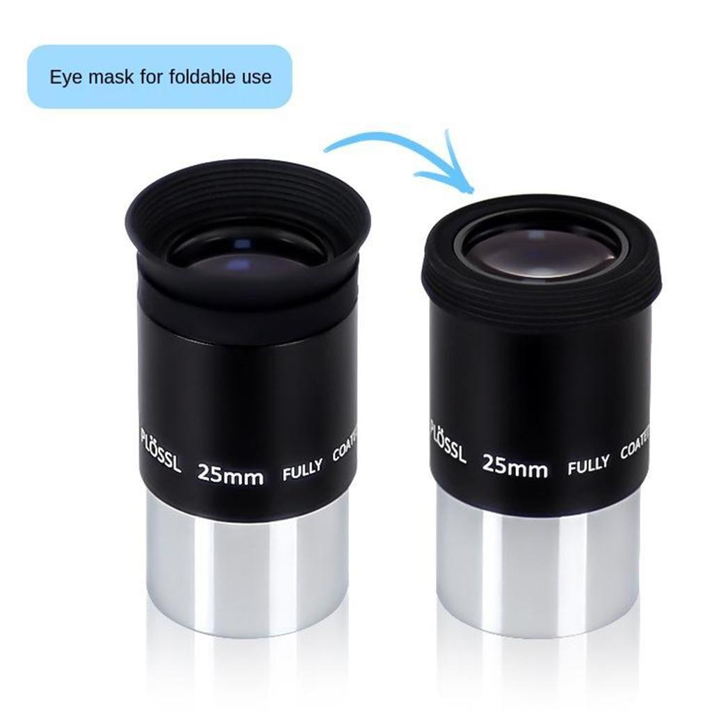 1.25 "25mm Ultra Wide Angle Eyepiece for Telescope with Foldable Shovel