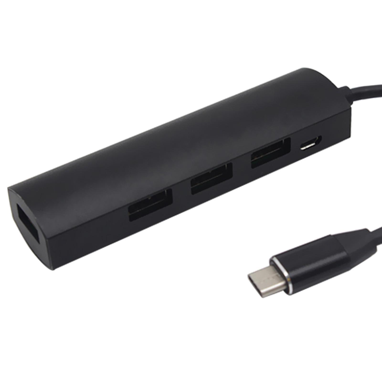 USB Type-C Hub Connectors USB 3.0 2.0 Adapter Cable for MacBook Black