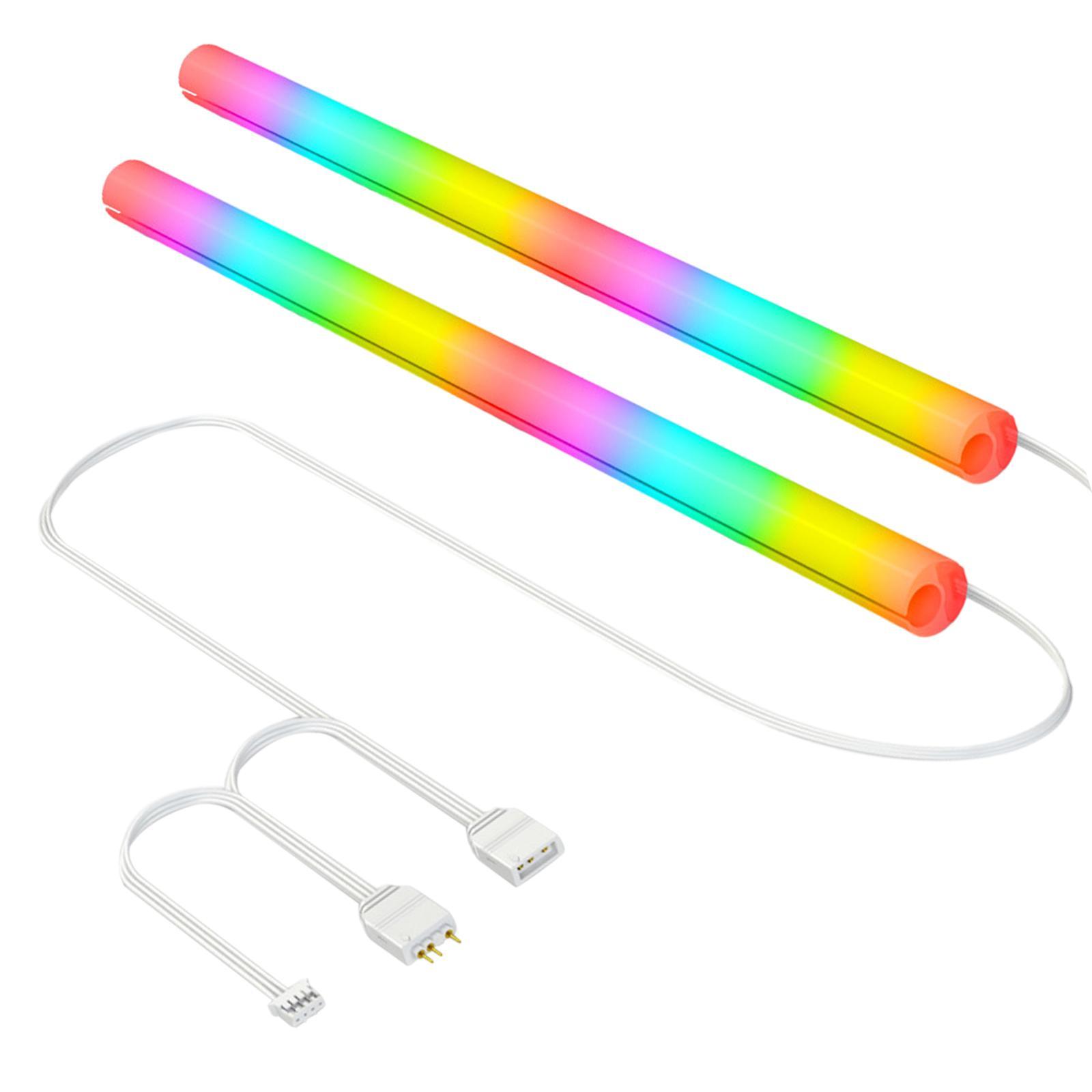 2Pcs Water Cooling Tube Sleeve 3Pin 4Pin for Desktop Computer Gaming Case PC