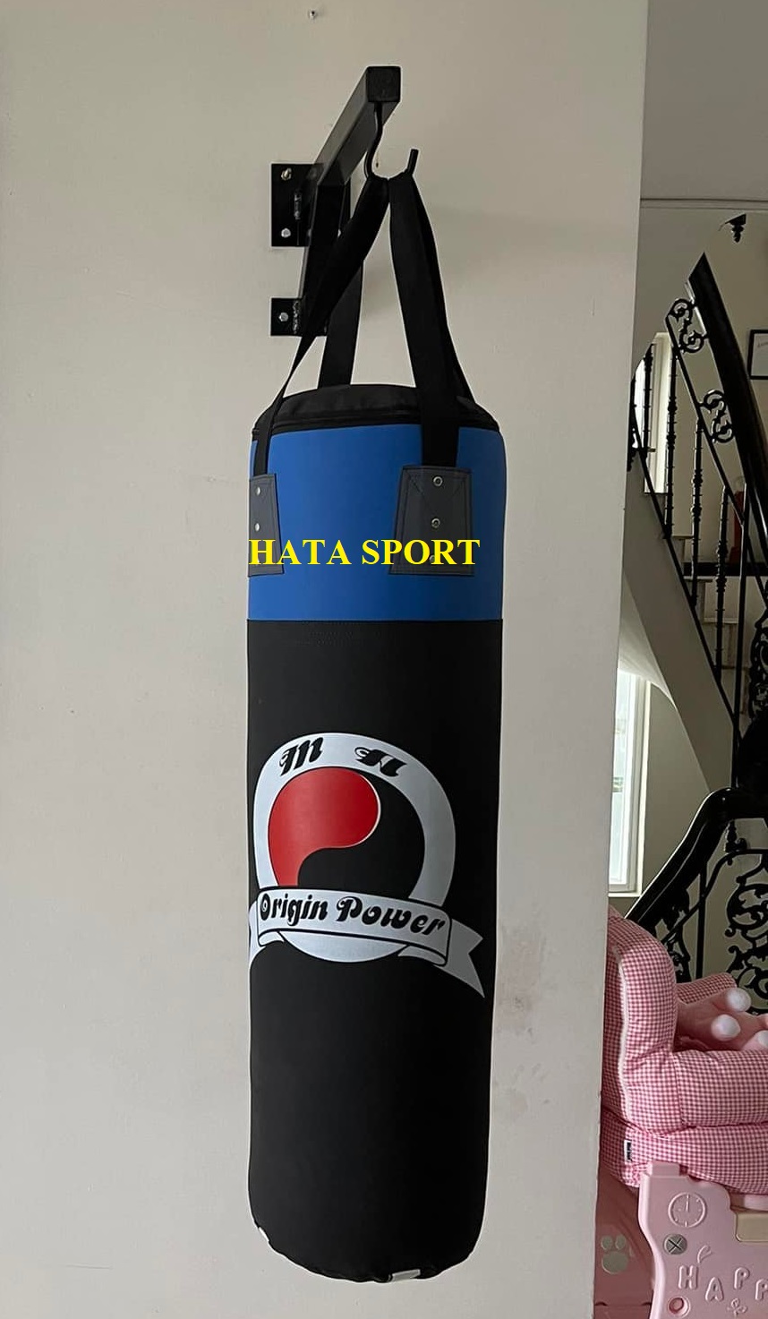 Bao cát đấm bốc boxing vỏ thuật 1m dây dù đã nhồi hoàn thiện cao cấp HATA SPORT