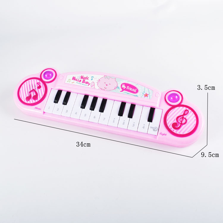 Đàn Piano 12 phím tập chơi cho bé 34*9.5*3.5cm, chọn màu theo ý+Tặng kèm pin