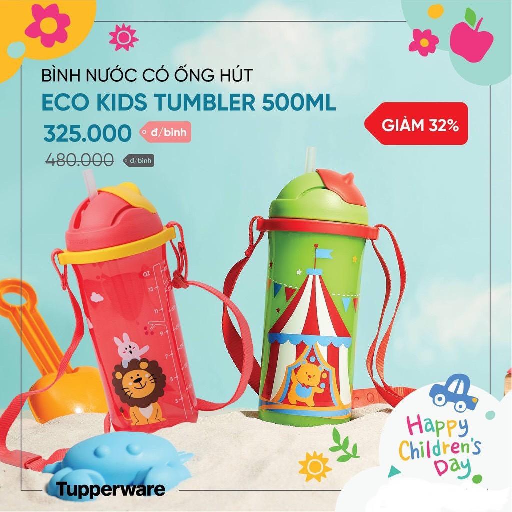 BÌNH NƯỚC CÓ ỐNG HÚT ECO KIDS TUMBLER 500ML