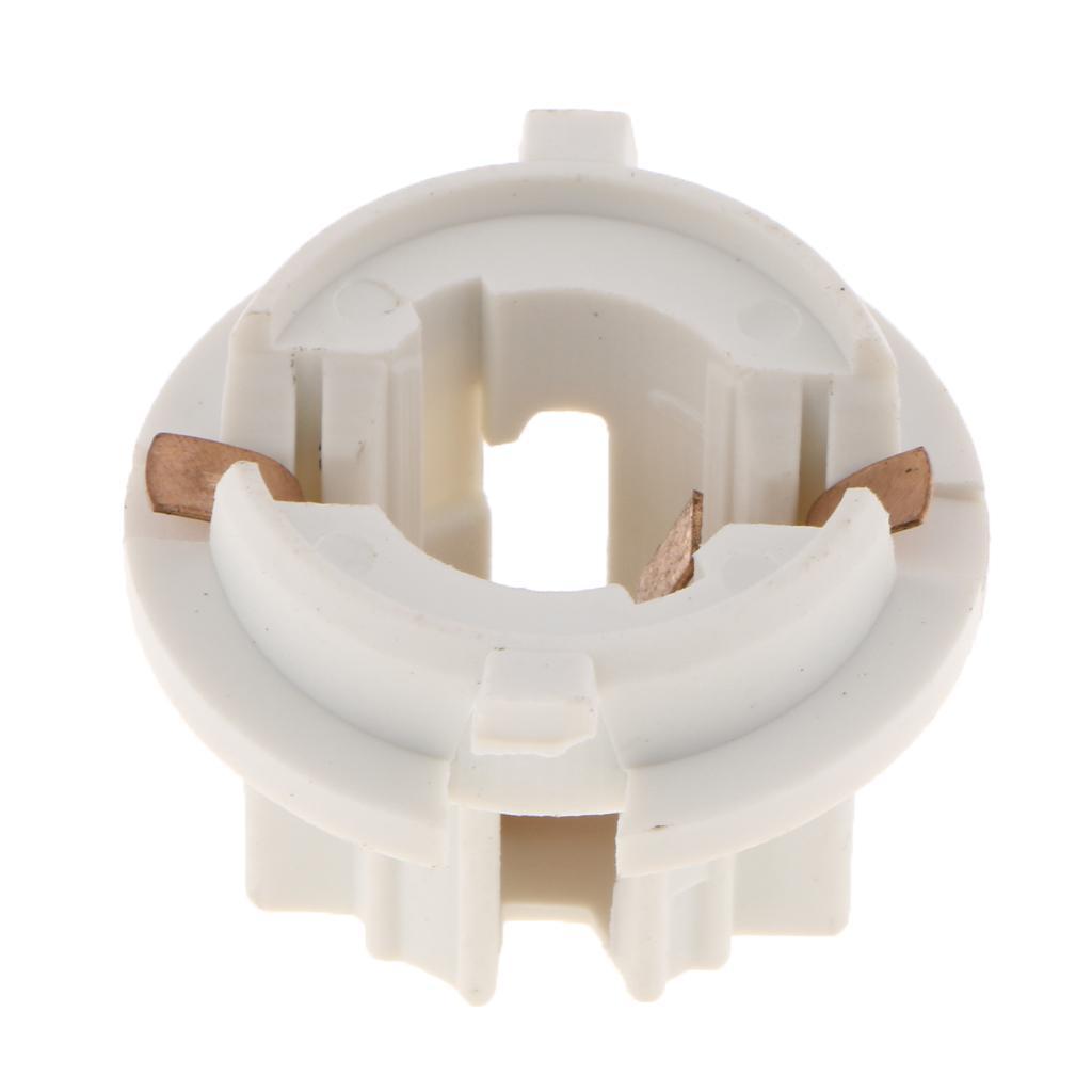 2pcs Auto Car Rear Tail Light Lamp Bulb Socket Holder for 7 Series White