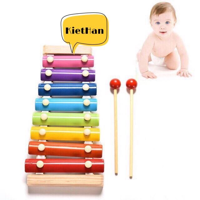 Đồ chơi Đàn Piano Xylophone gỗ 8 thanh quãng