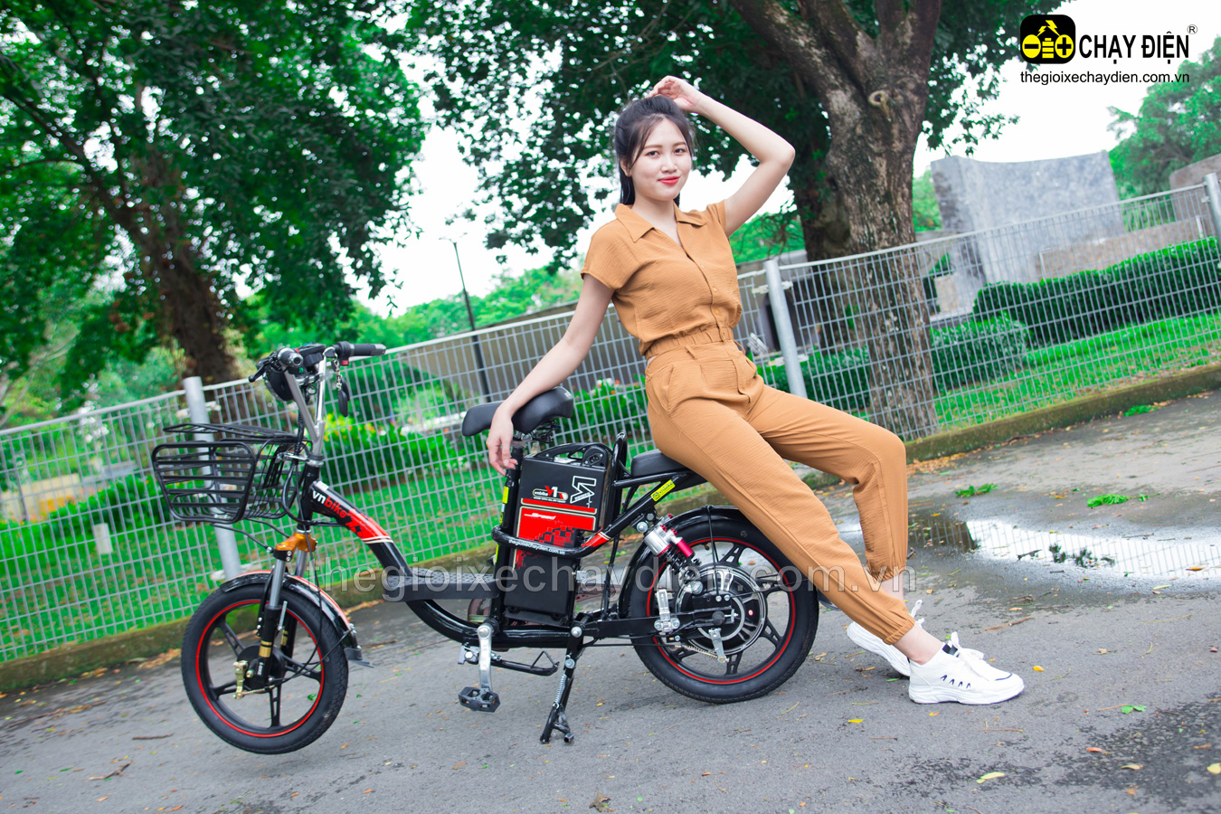 XE ĐẠP ĐIỆN VNBIKE V1 18INCH PLUS