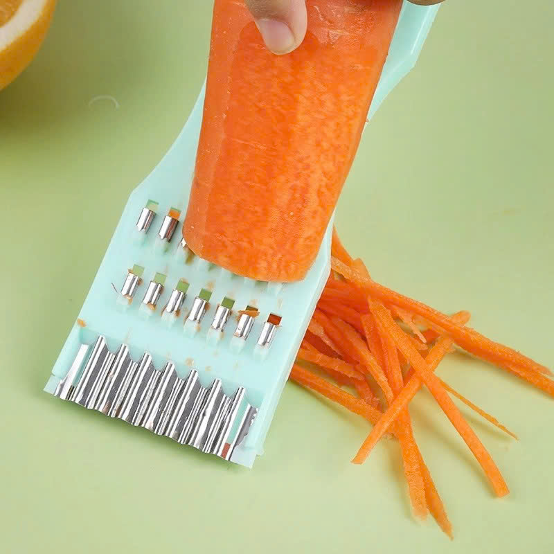 Nạo Rau Củ Quả Đa Năng 5in1 Loại Vỉ Xịn Loại 1, Lưỡi Răng Cưa Cán Nhựa Dùng Gọt Vỏ, Tạo Hình Rau Củ 3002 - HÀNG CHÍNH HÃNG MINIIN