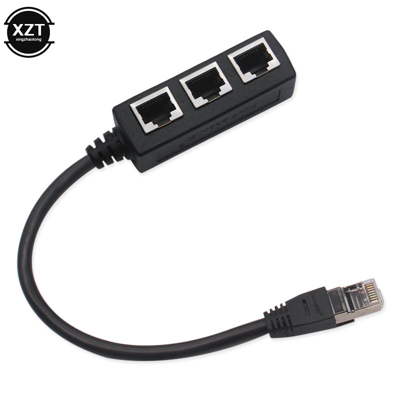 RJ45 Splitter LAN Ethernet Network RJ45 Connector Splitter Adapter Cable for Networking Extension 1 Male to 2/3 Female adapter