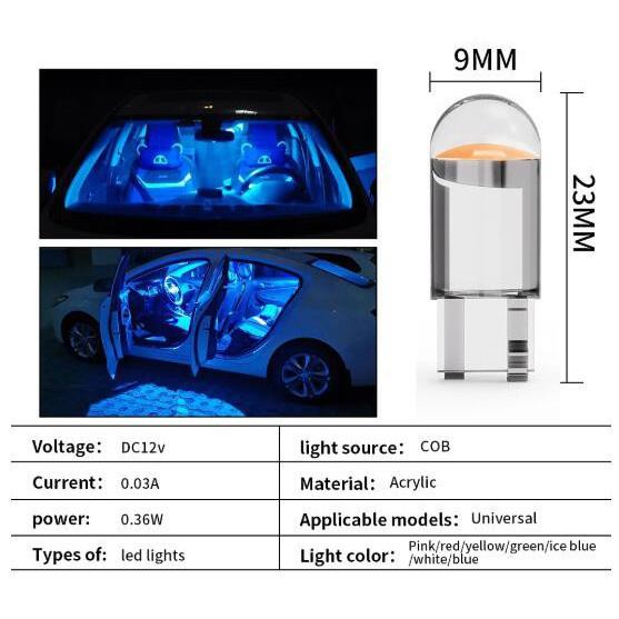 Đèn LED COB T10 W5W WY5W 168 501 2825 gắn biển số xe hơi
