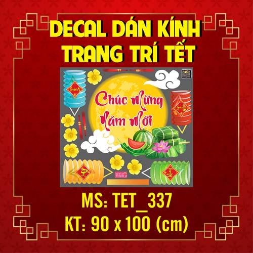 DECAL TRANG TRÍ TẾT NGUYÊN ĐÁN 2022 COMBO SỐ 24