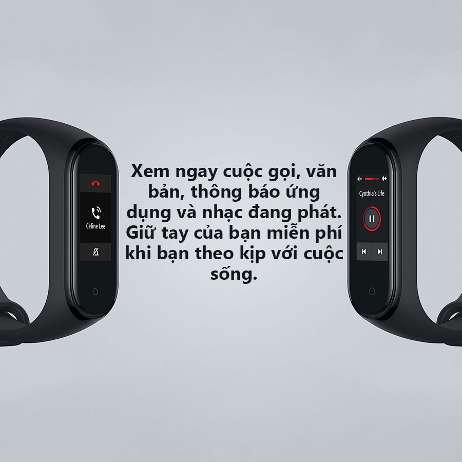 Đồng hồ thông minh xiaomi mi band 4 có hướng dẫn tiếng việt - hàng nhập khẩu