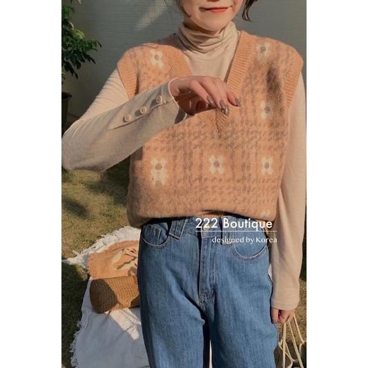 Áo ghile isnow cổ V hoa 59a231