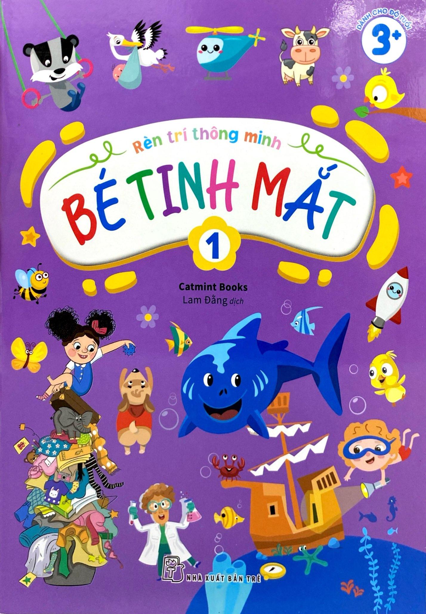 Sách - Rèn Trí Thông Minh - Bé Tinh Mắt - Tập 1