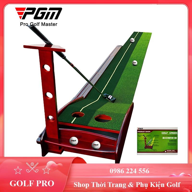 Thảm tập putting golf PGM trong nhà ngoài trời di động chất liệu gỗ cao cấp chắc chắn TT002 - Hàng Chính Hãng