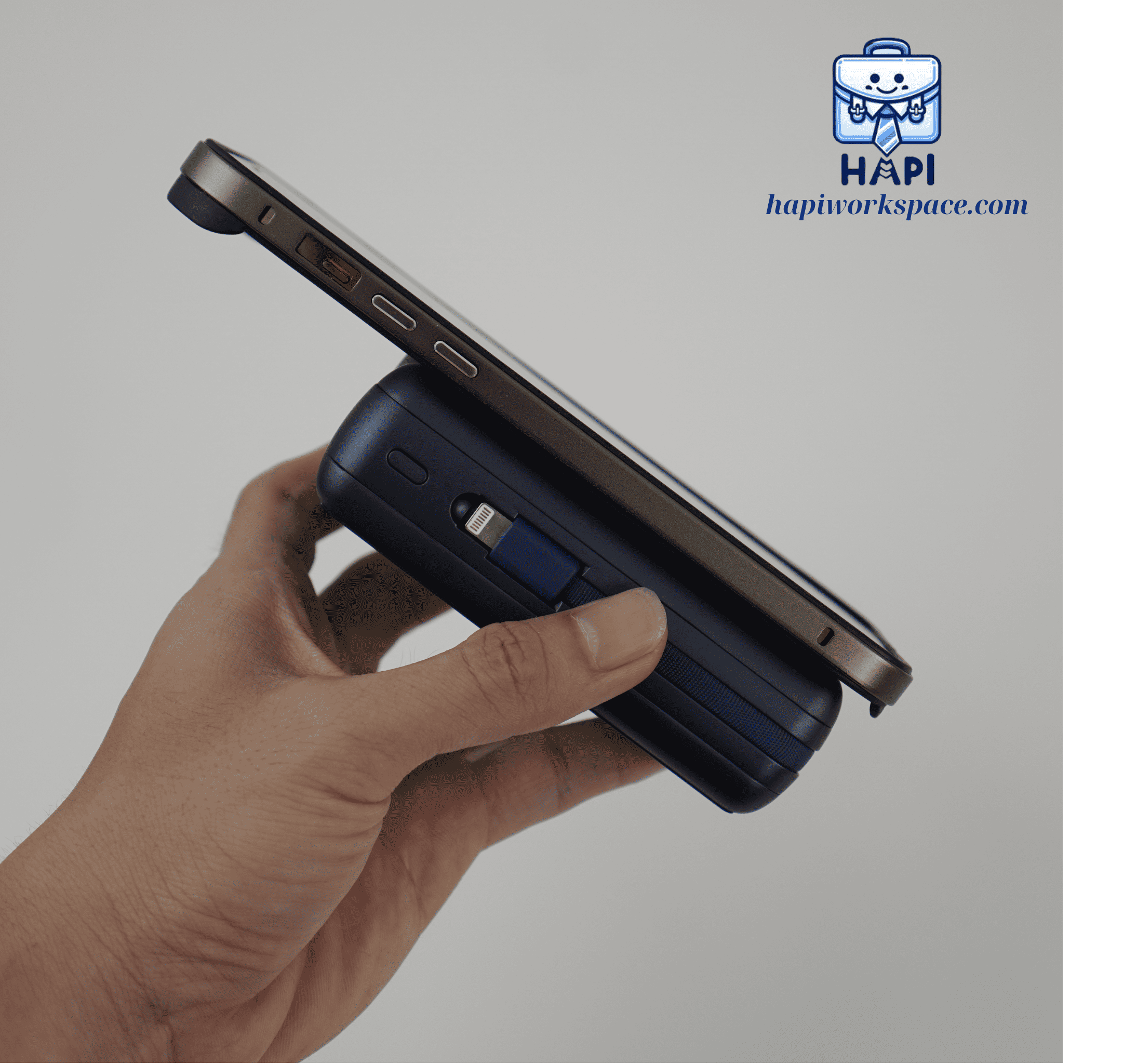 Sạc dự phòng hàng chính hãng WiWU Trunk Series 5-in-1 Wi-PP04, cáp C/L, sạc không dây 15W