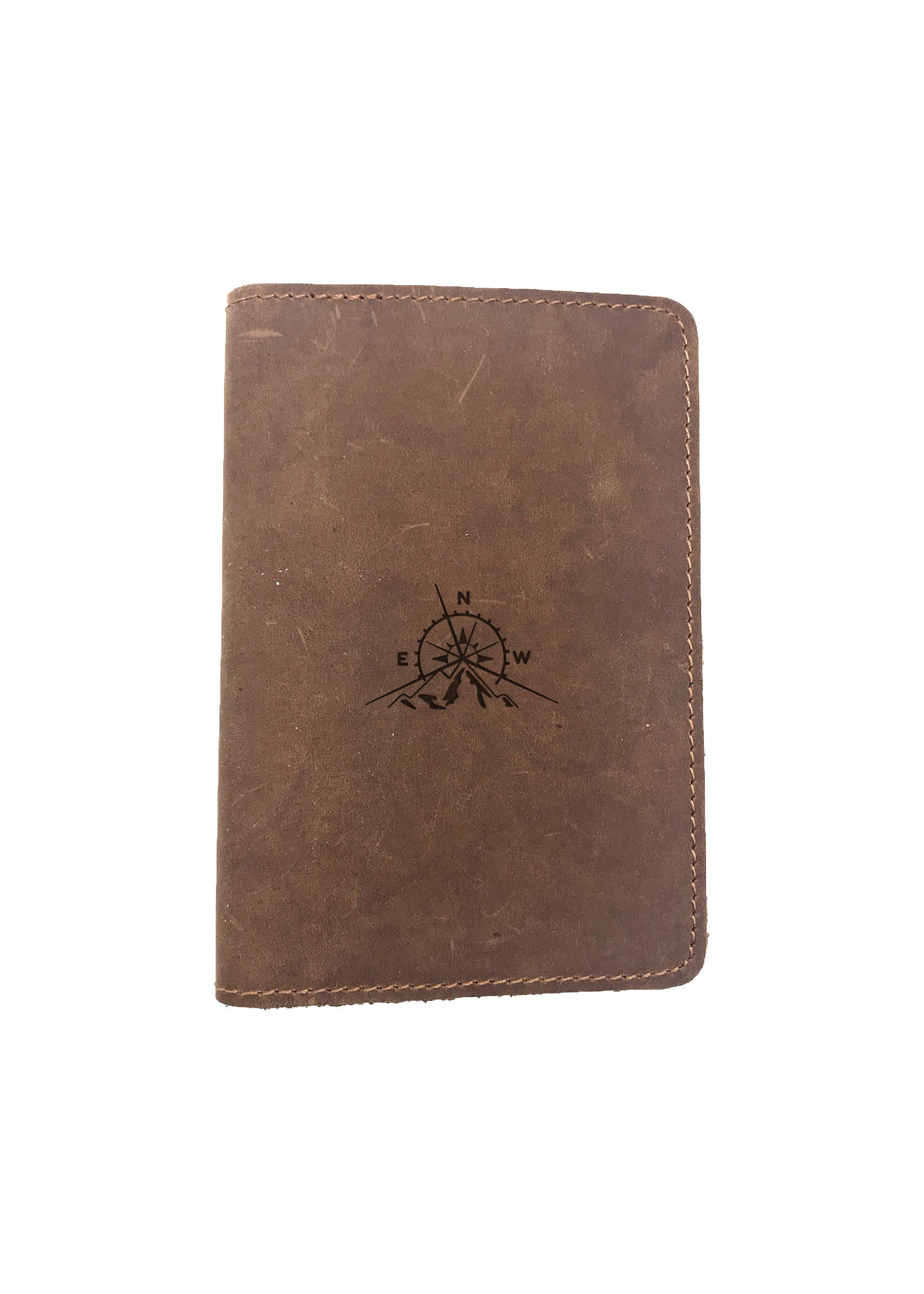 Passport Cover Bao Da Hộ Chiếu Da Sáp Khắc Hình WANDERLUST 1