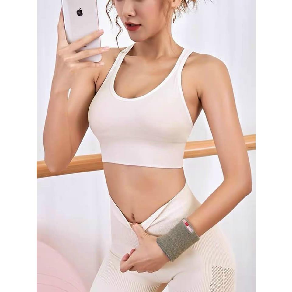 Đồ tập gym nữ Freeship Áo bra khoá cài sau hot hit lên dáng chuẩn xịn hàng Quảng Châu