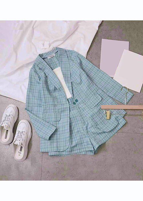 Set Bộ Blazer Kèm Áo Thun Lót Trong Thời Trang
