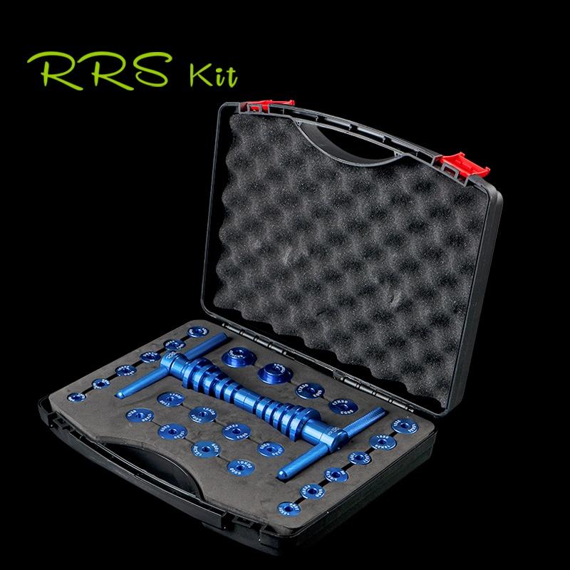 RRSKIT Vòng bi lắp đặt cho xe đạp Công cụ tháo lắp Vòng bi xe đạp BB Bộ công cụ lắp đặt trục quay Bộ công cụ cài đặt mềm Khung đuôi mềm Công cụ vòng bi quay đầu